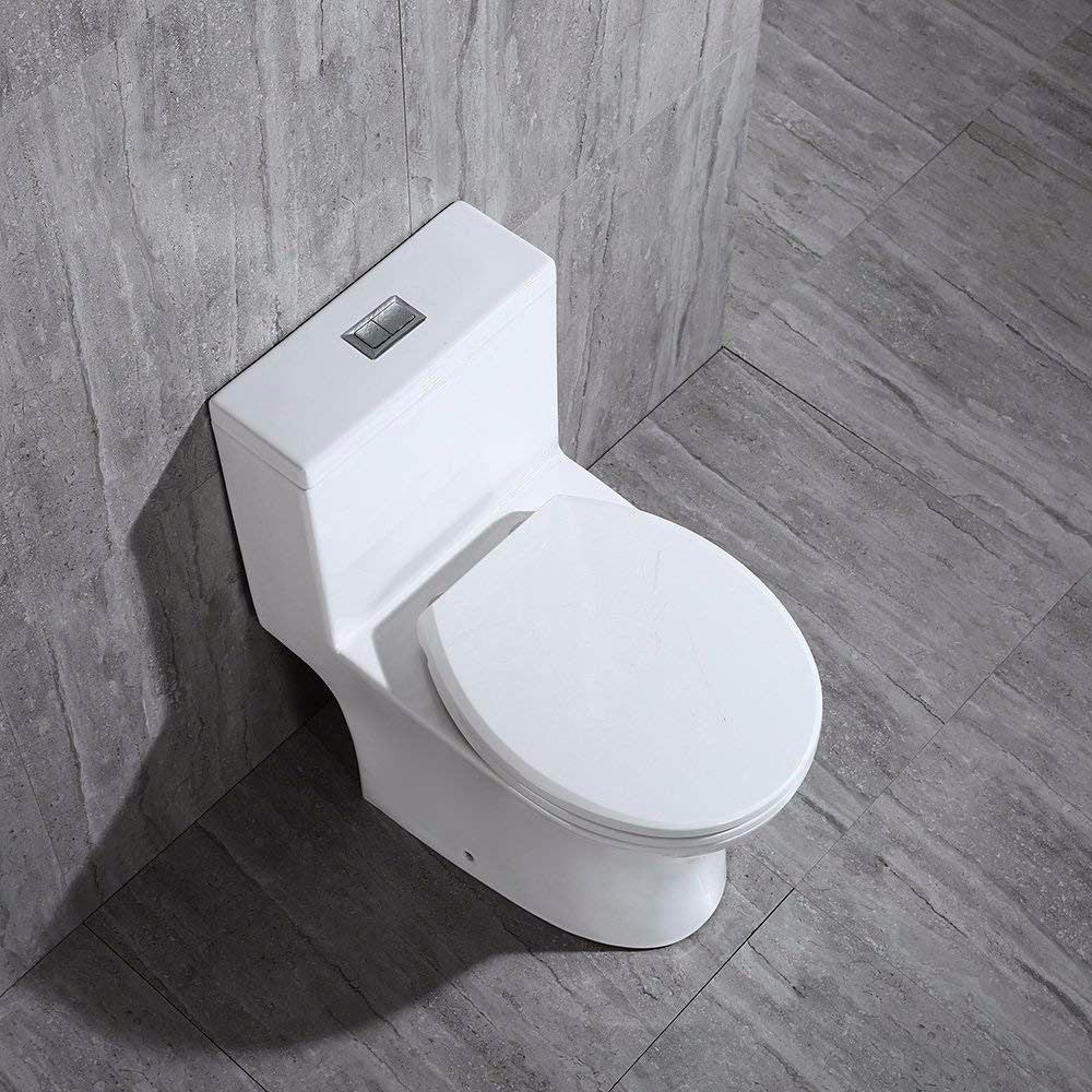 Miro Compact One-Piece Toilet - rear view