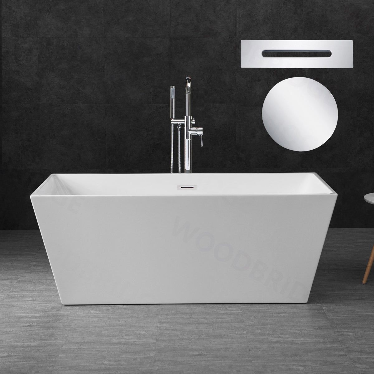 Nami 59" Freestanding Bathtub
