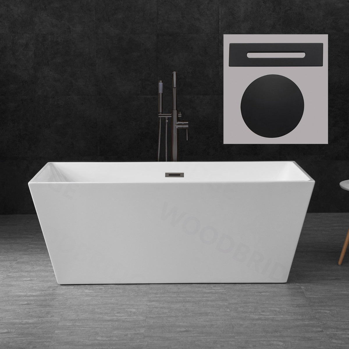Nami 59" Freestanding Bathtub