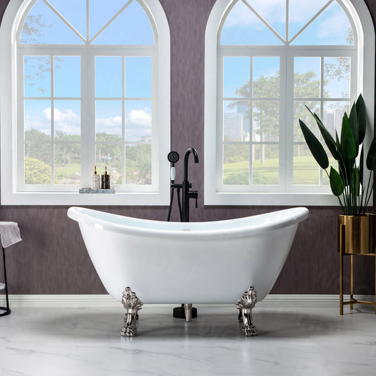 Navi 59" Freestanding Bathtub