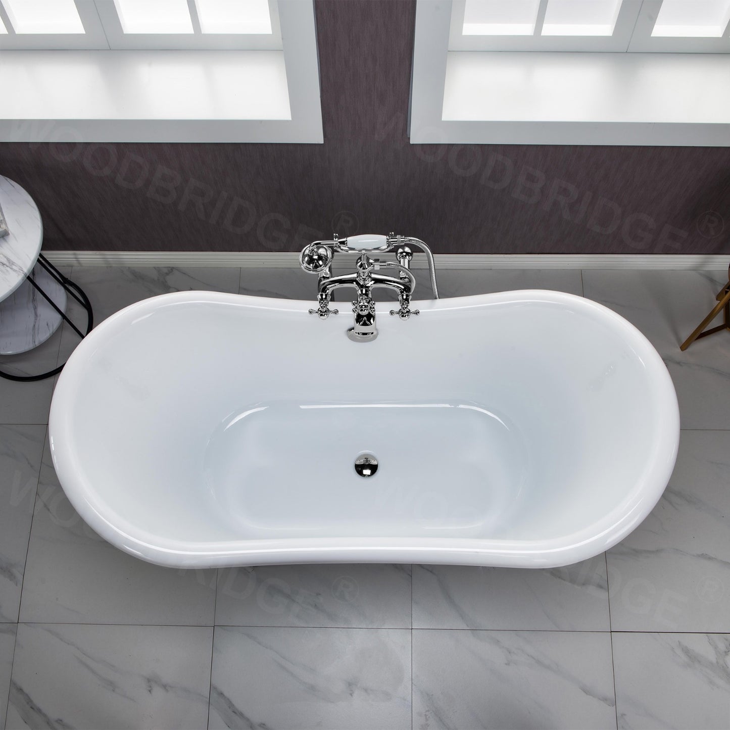 Navi 59" Freestanding Bathtub