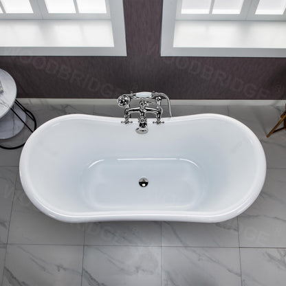Navi 59" Freestanding Bathtub