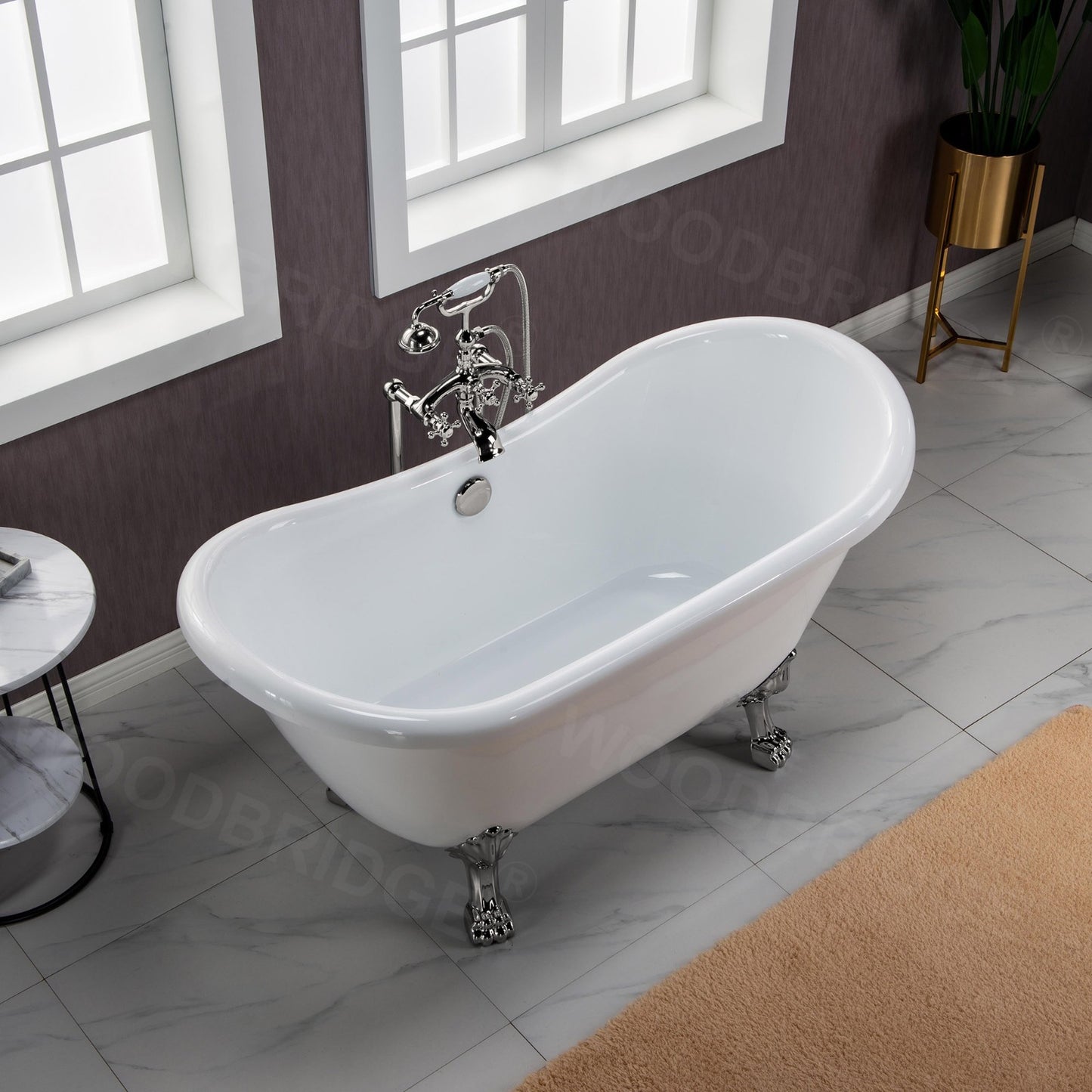 Navi 59" Freestanding Bathtub