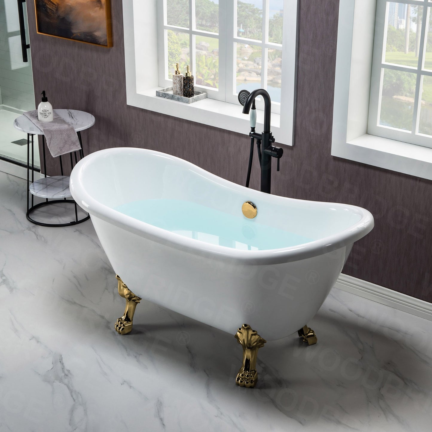Navi 59" Freestanding Bathtub