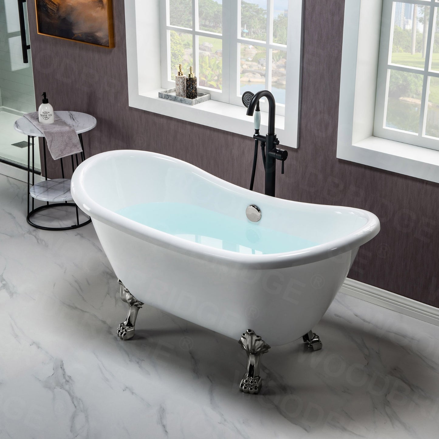 Navi 59" Freestanding Bathtub