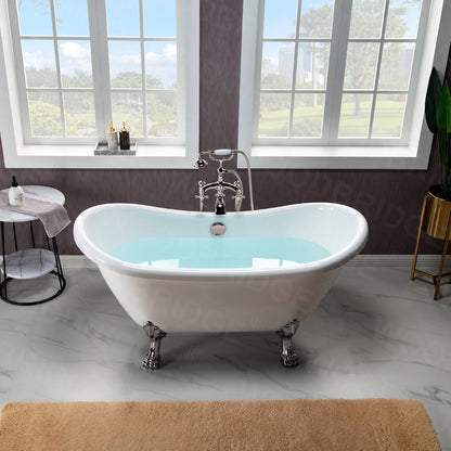 Navi 59" Freestanding Bathtub