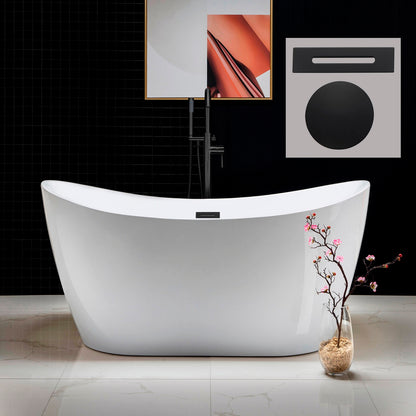 Niebla 59" Freestanding Bathtub
