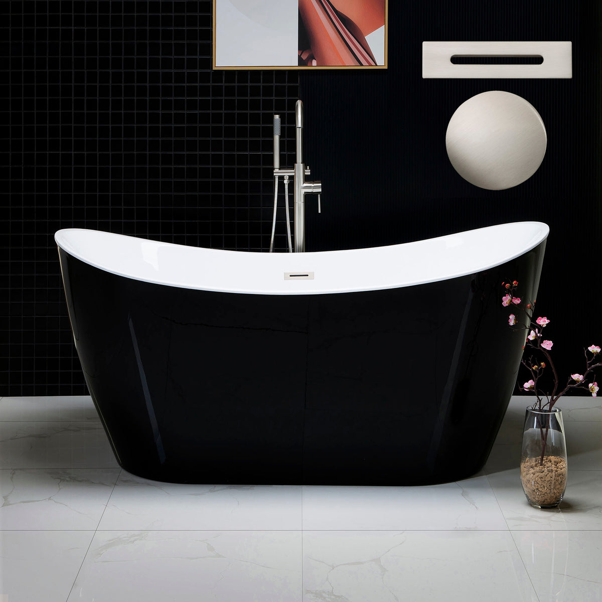 Niebla 59" Freestanding Bathtub