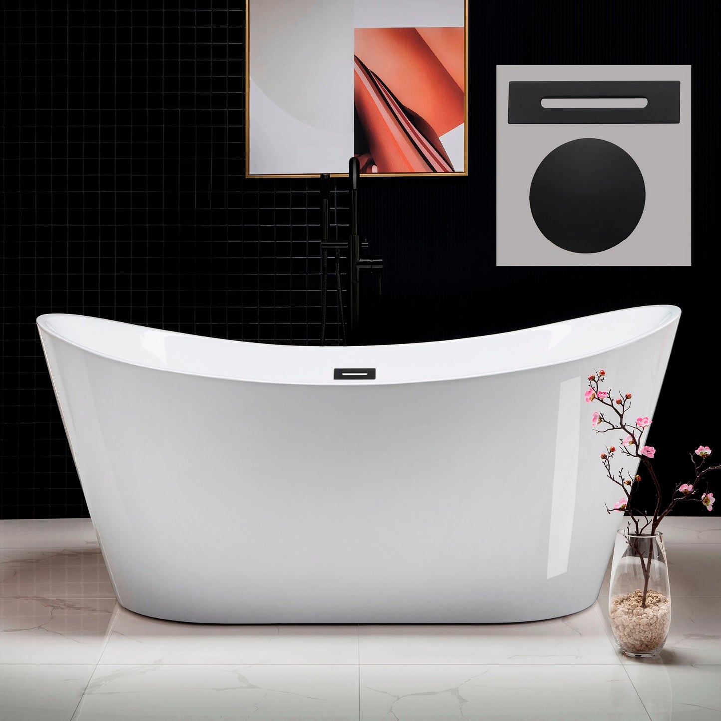 Niebla 67" Freestanding Bathtub