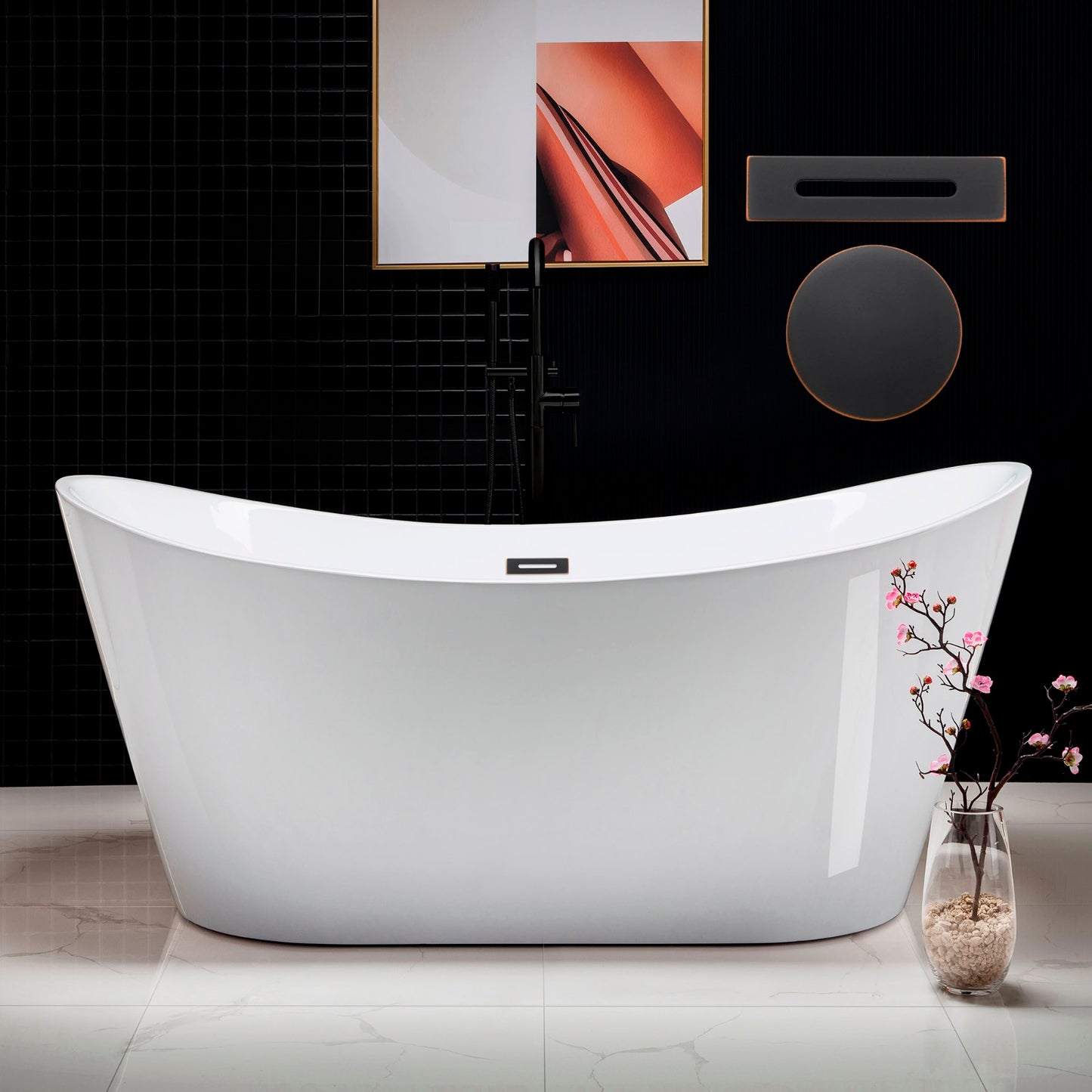 Niebla 67" Freestanding Bathtub
