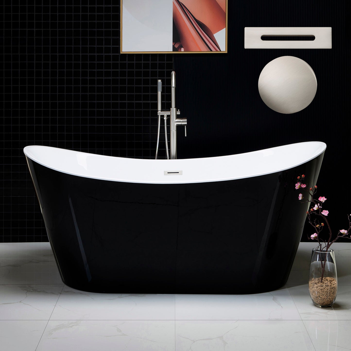 Niebla 67" Freestanding Bathtub