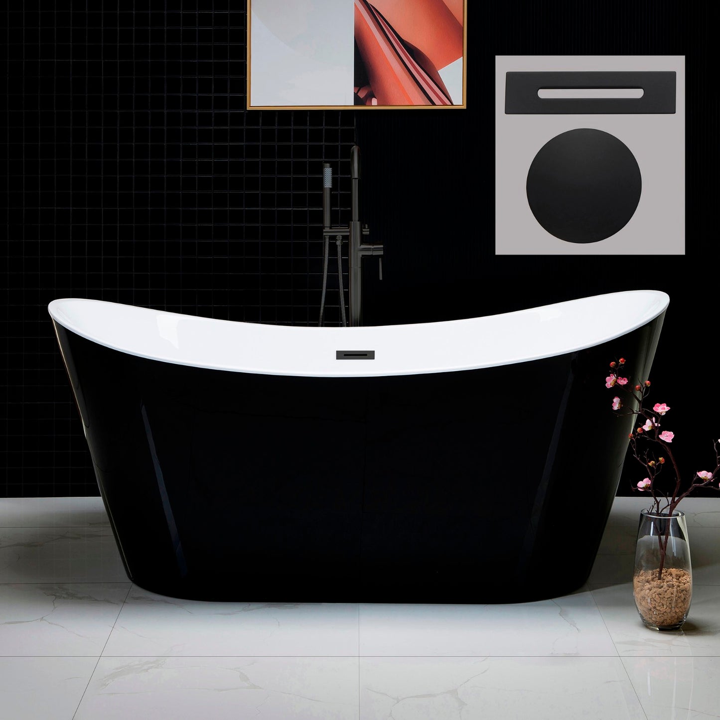 Niebla 67" Freestanding Bathtub