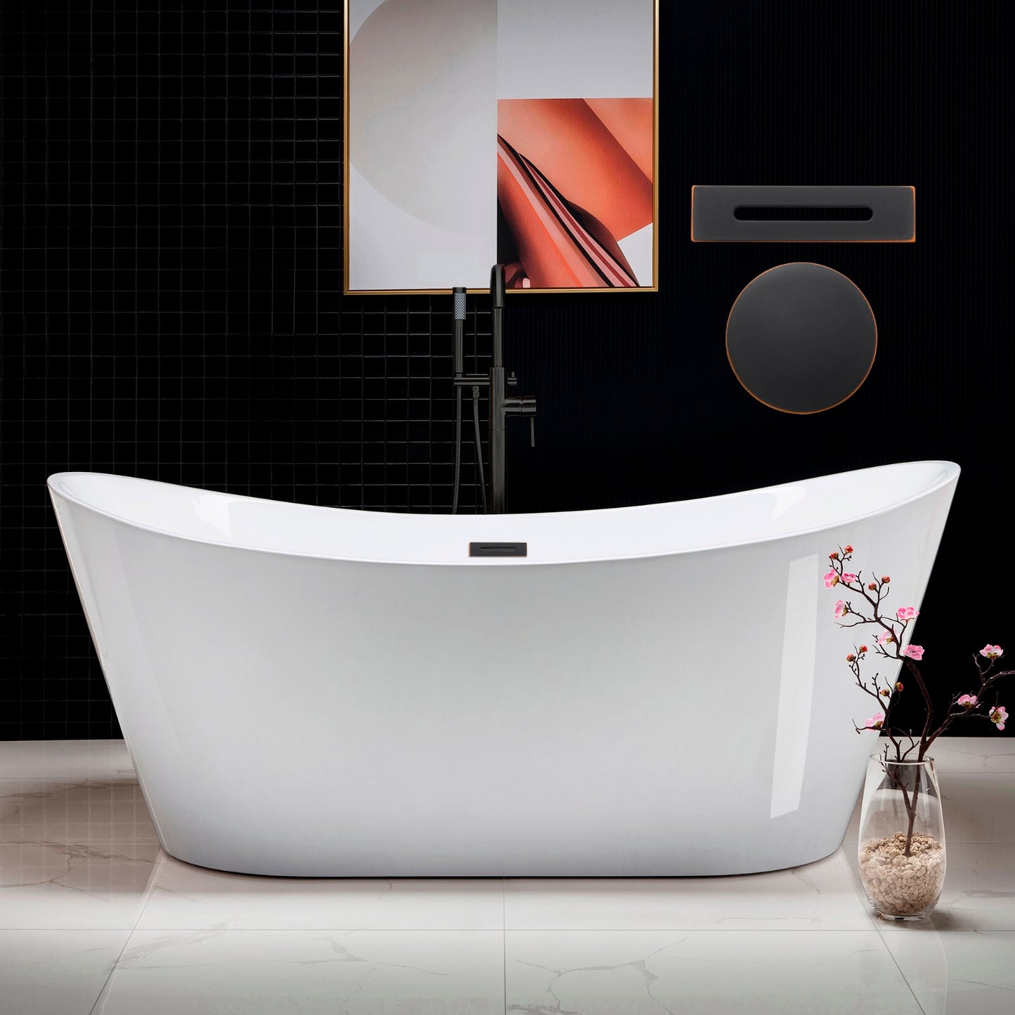 Niebla 71" Freestanding Bathtub