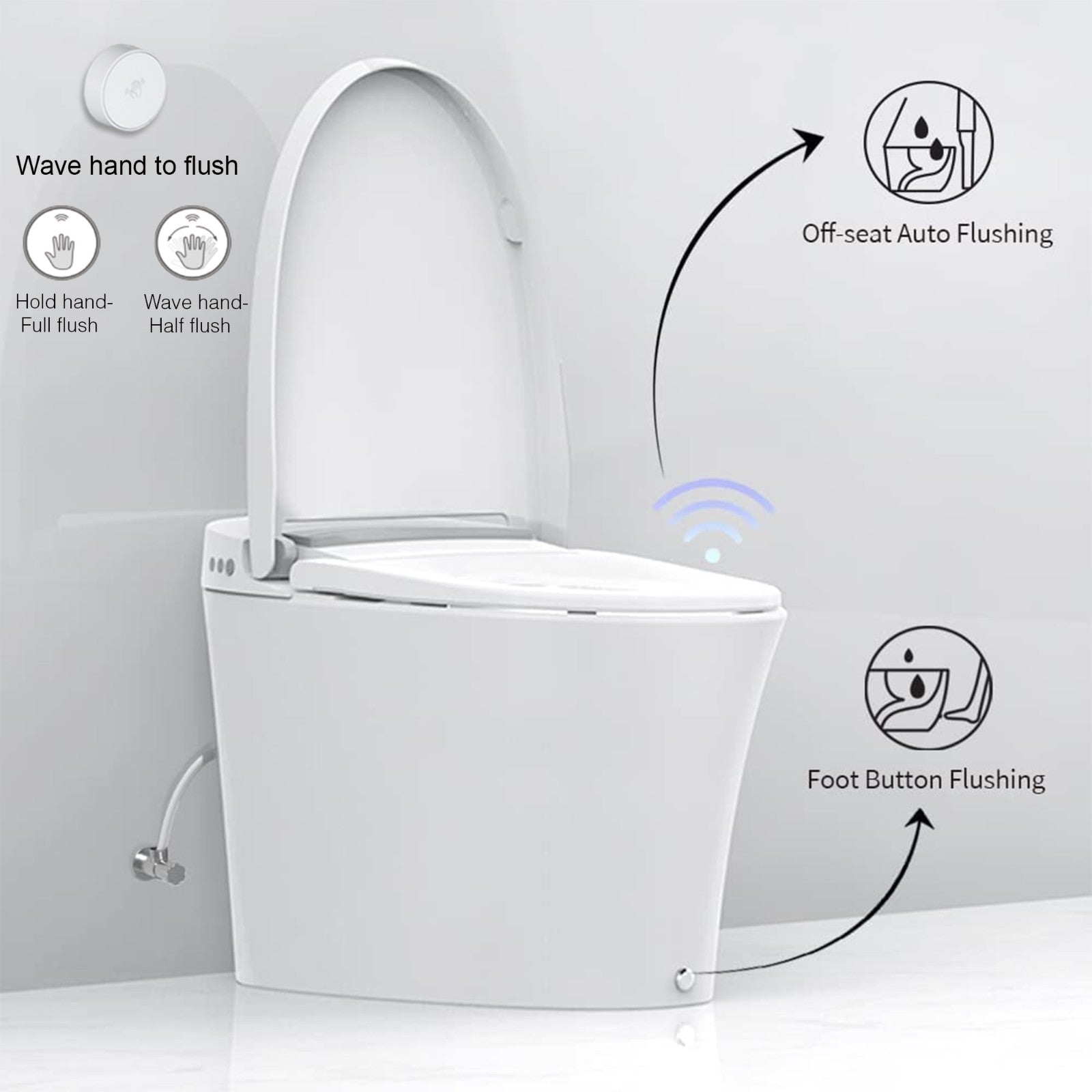 Nolan Tankless One-Piece Toilet - rear view