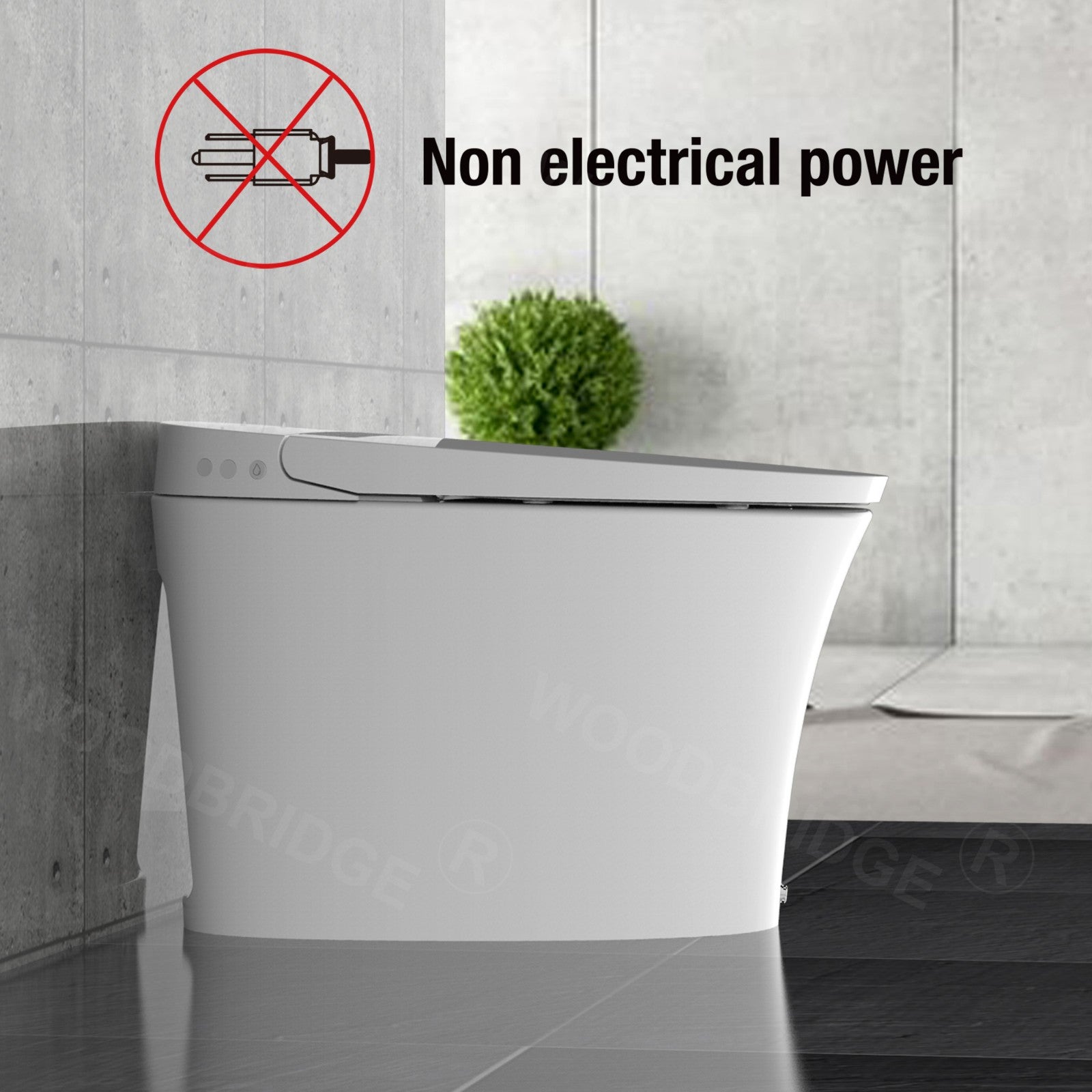 Nolan Tankless One-Piece Toilet - profile view