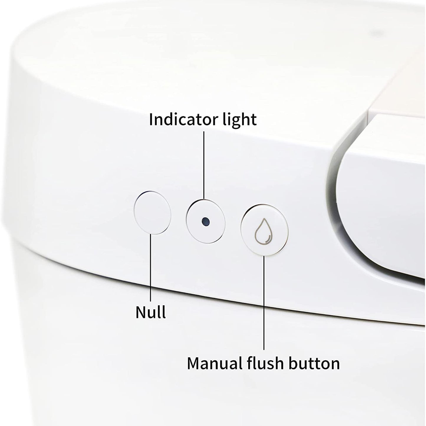 Nolan Tankless One-Piece Toilet - lid detail