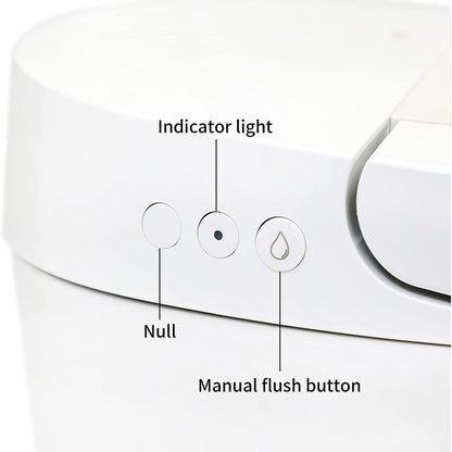 Nolan Tankless One-Piece Toilet - lid detail
