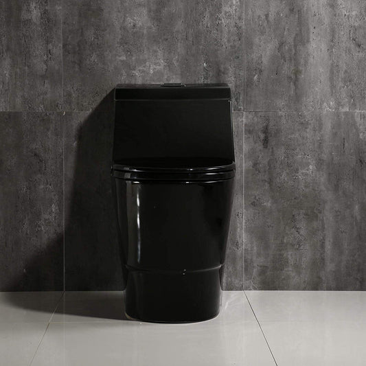 Onyx One-Piece Elongated Toilet - front view
