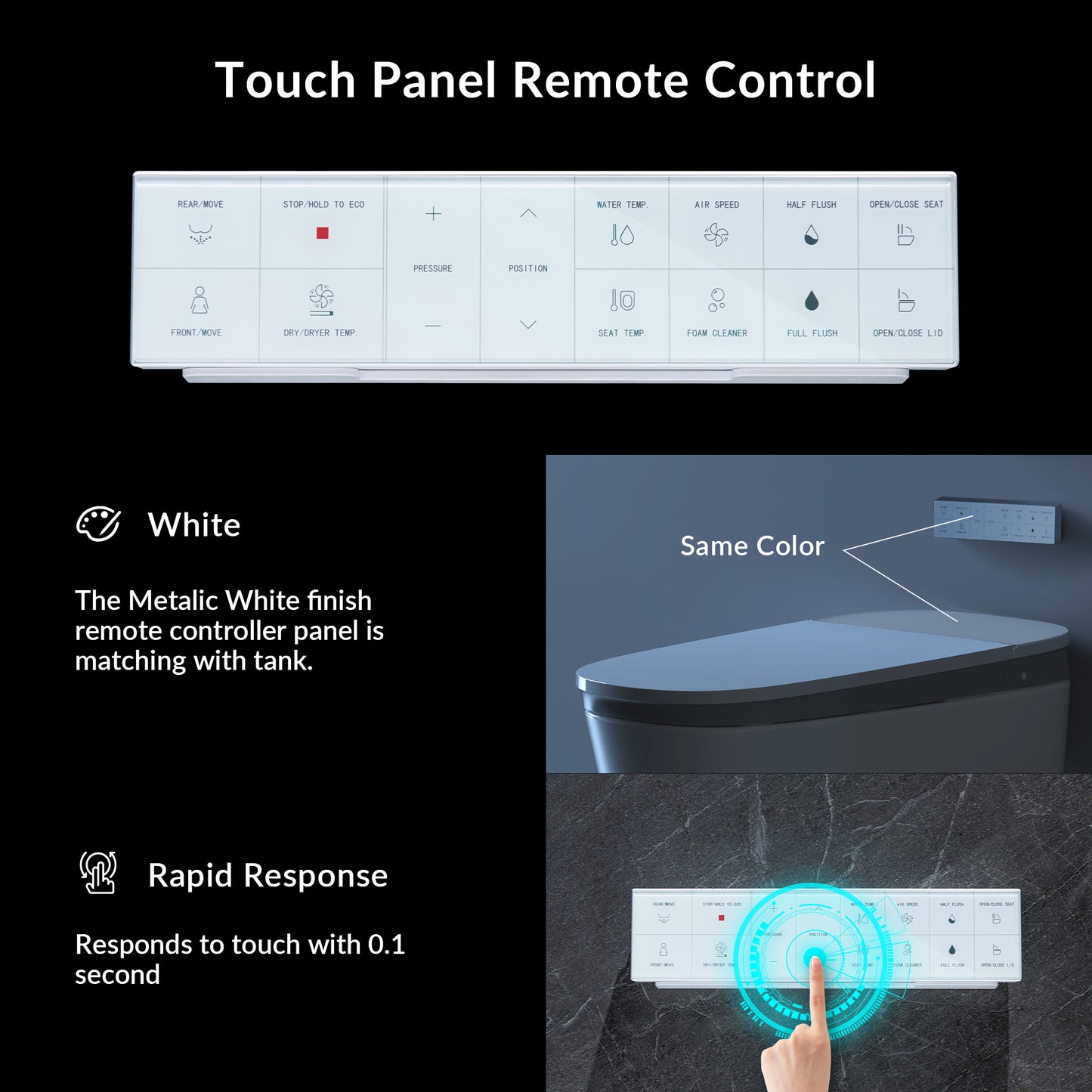 Orion Intelligent Voice-Control Bidet Toilet - installation view