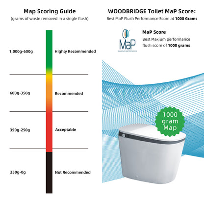 Orion Intelligent Voice-Control Bidet Toilet - dimensions