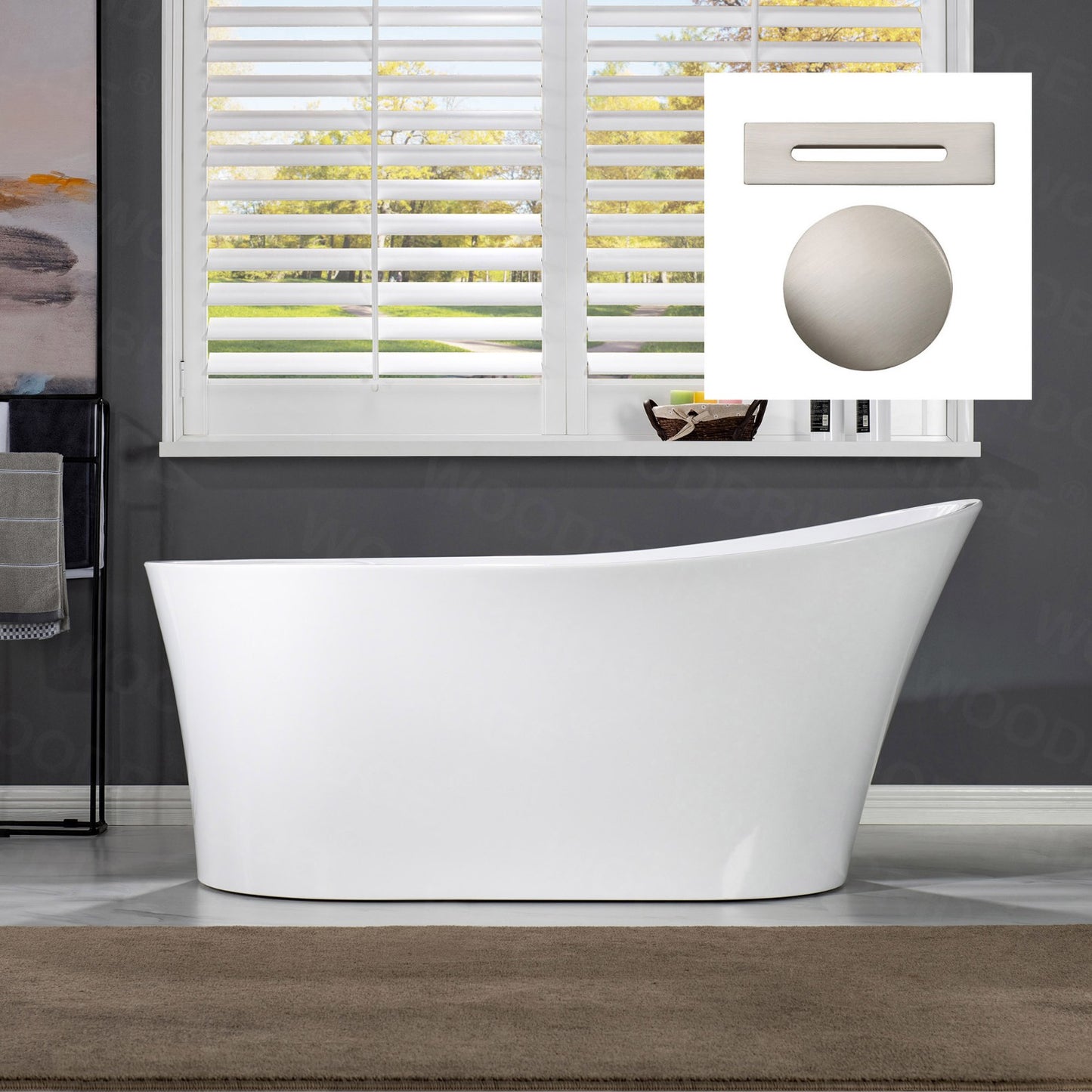 Pado 67" Freestanding Bathtub