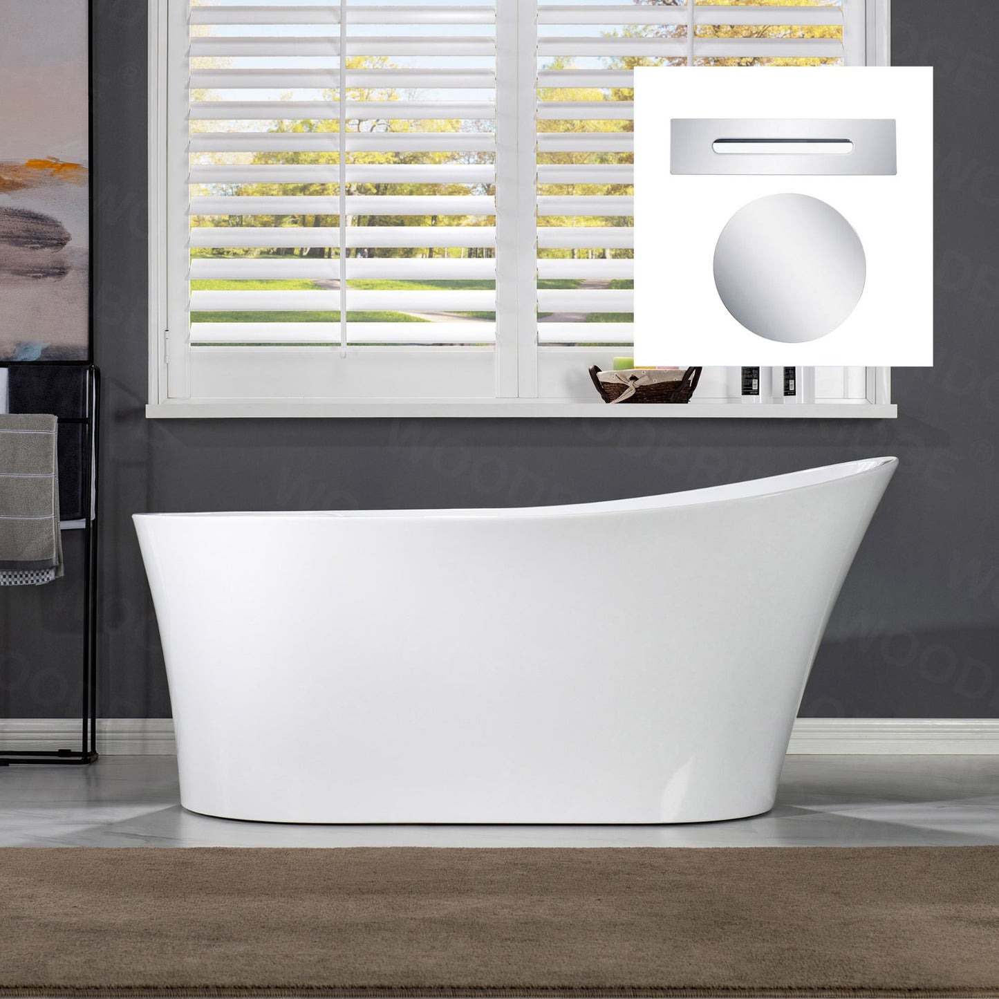 Pado 67" Freestanding Bathtub