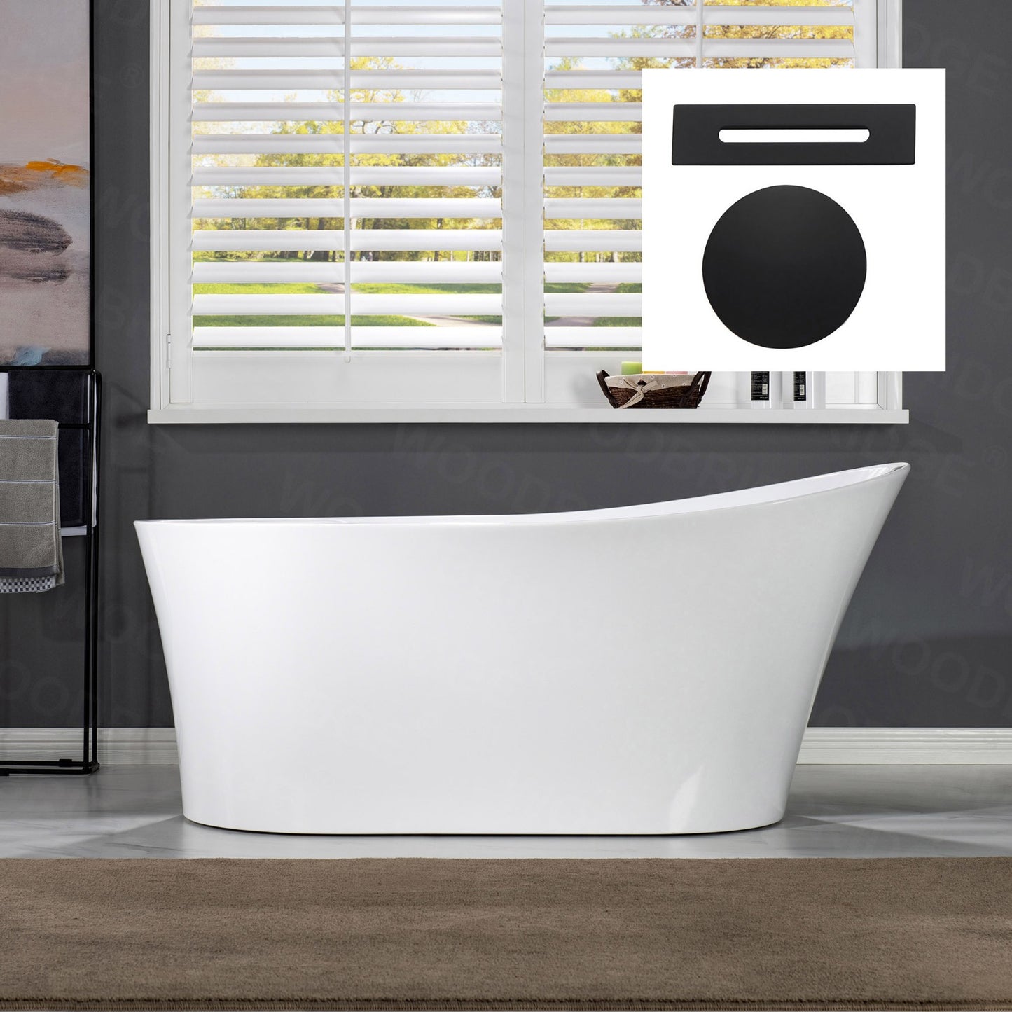 Pado 67" Freestanding Bathtub
