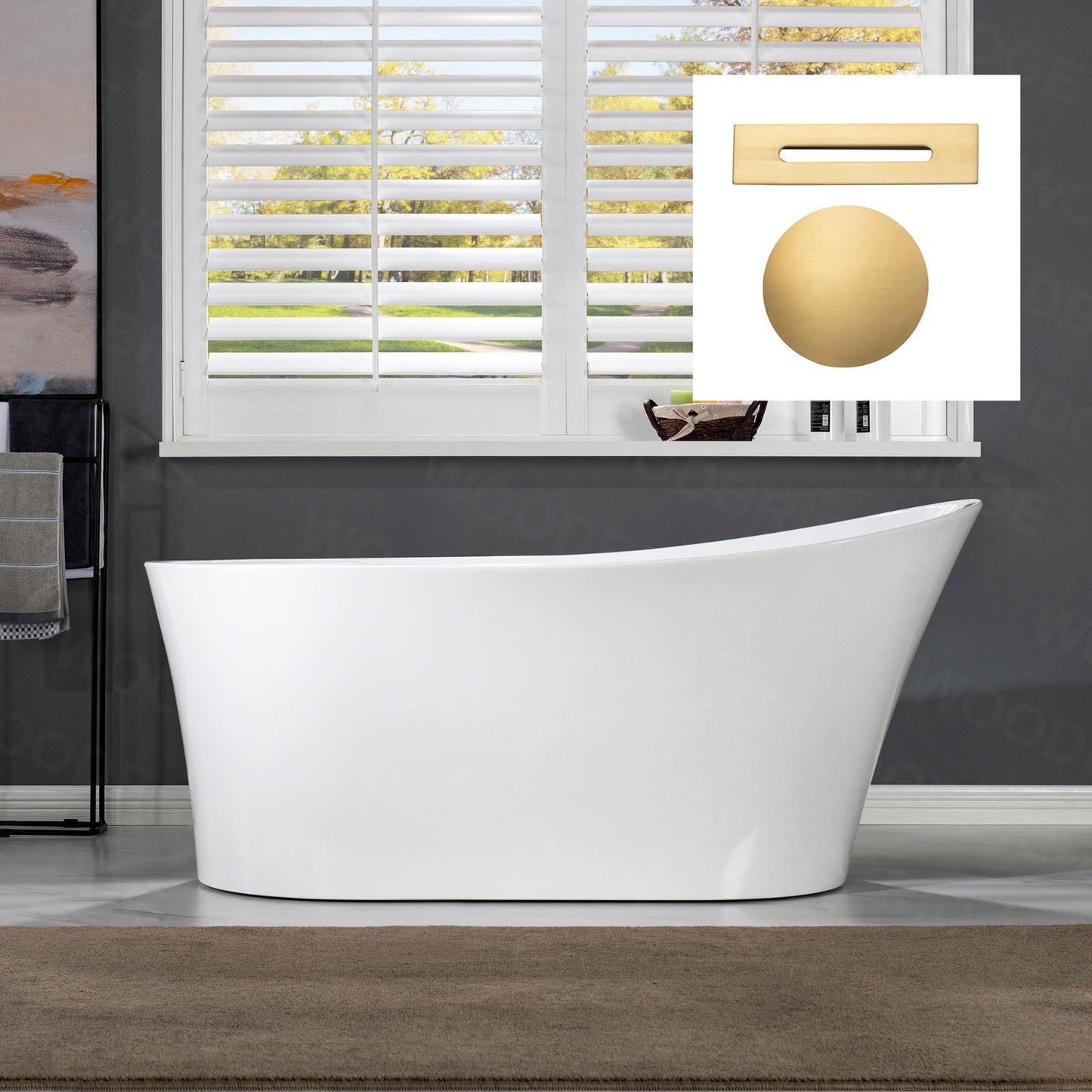Pado 67" Freestanding Bathtub