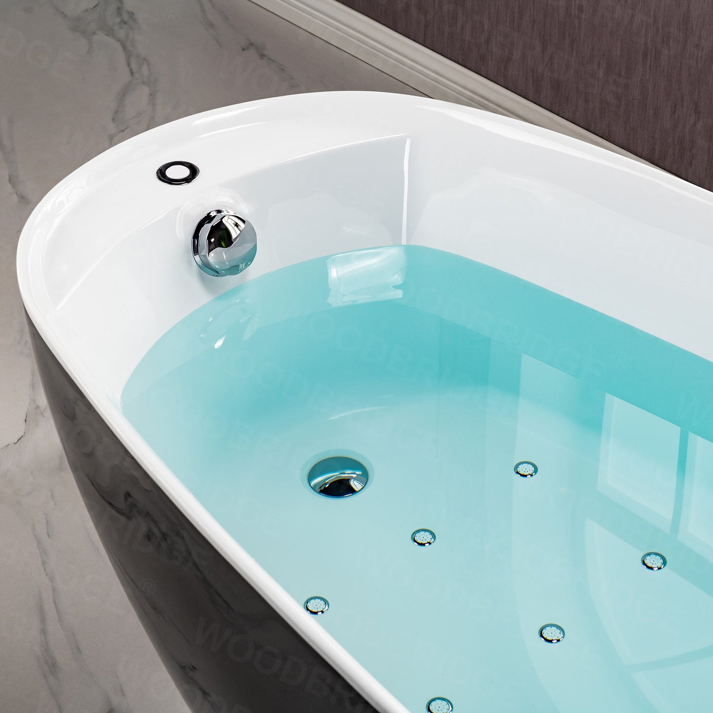 Penumbra 67" Freestanding Whirlpool Bathtub
