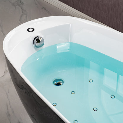 Penumbra 67" Freestanding Whirlpool Bathtub