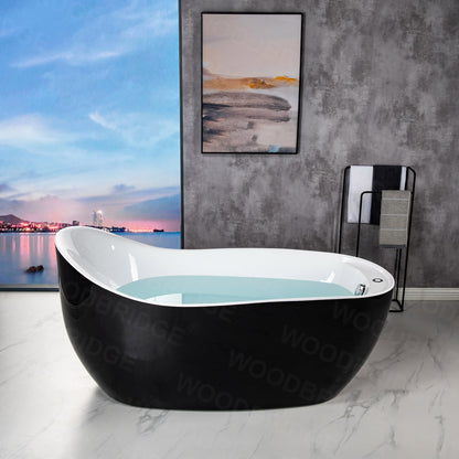 Penumbra 67" Freestanding Whirlpool Bathtub