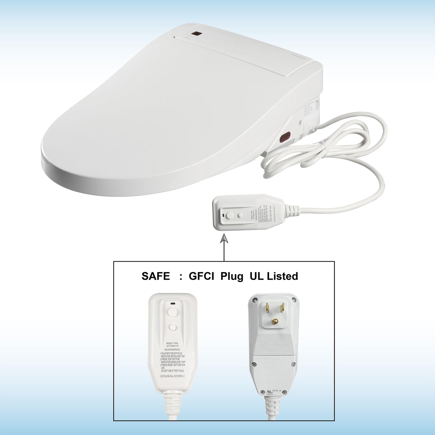 Petal Bidet Toilet Seat - three-quarter view