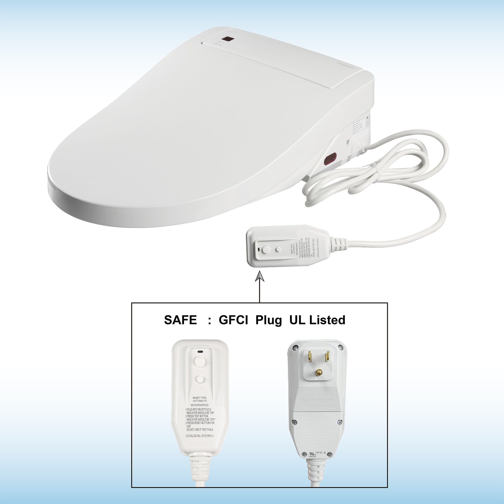 Petal Bidet Toilet Seat - three-quarter view