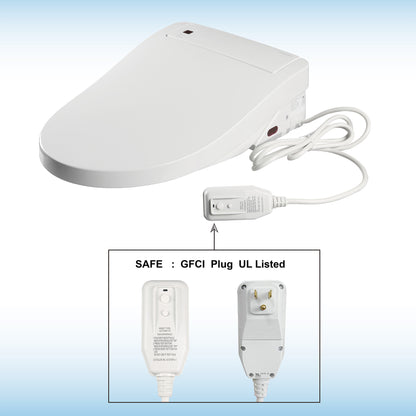 Petal Bidet Toilet Seat - three-quarter view