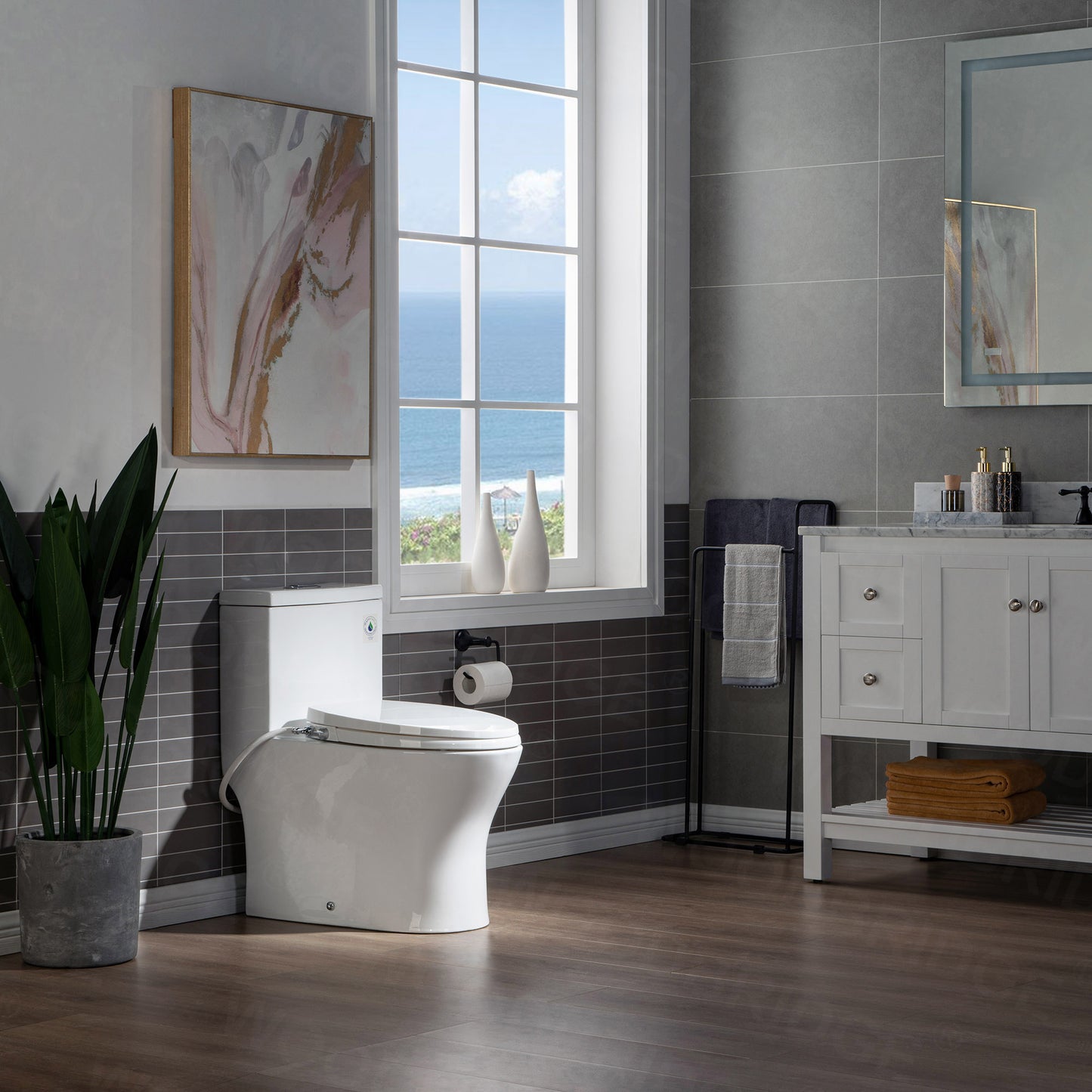 Preston One-Piece Elongated Toilet - additional view