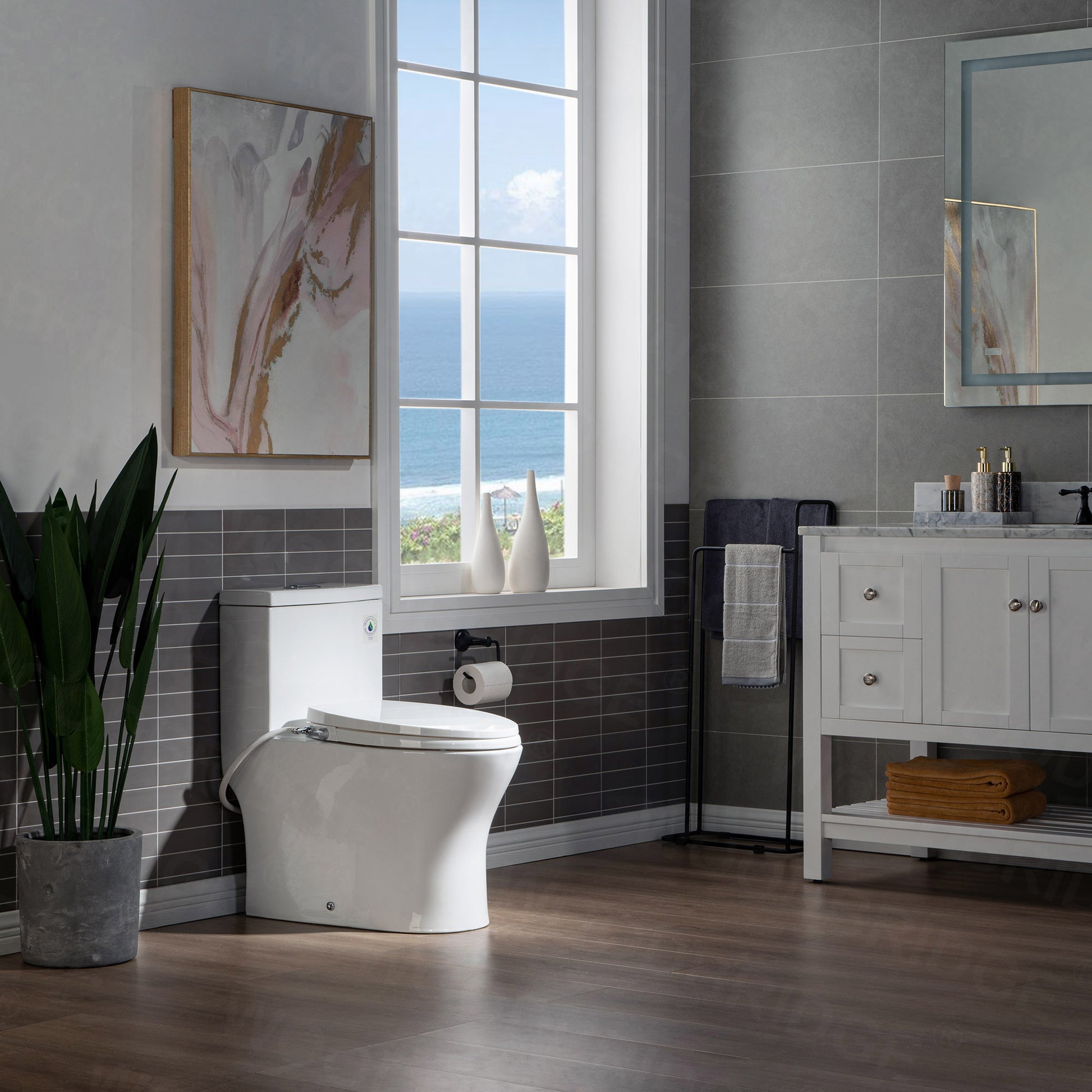 Preston One-Piece Elongated Toilet - additional view