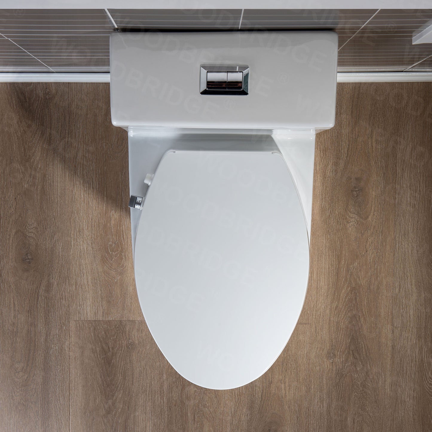 Preston One-Piece Elongated Toilet - profile view