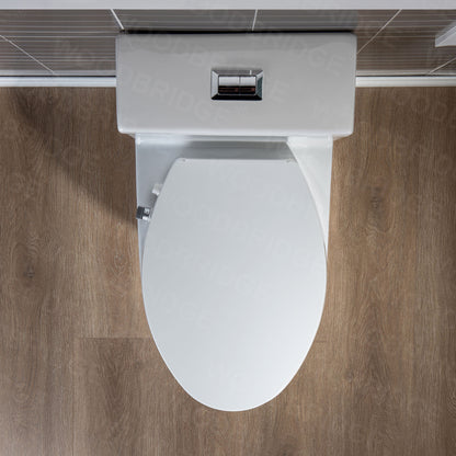 Preston One-Piece Elongated Toilet - profile view