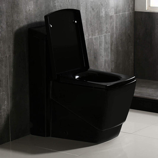 Raven Square One-Piece Toilet - front view
