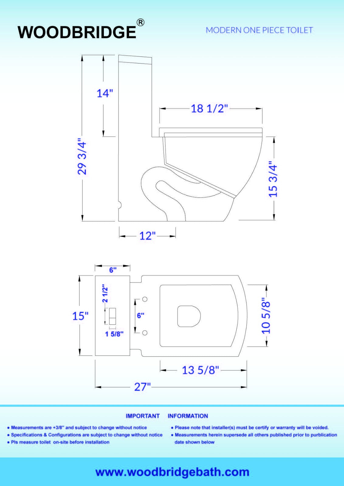 Raven Square One-Piece Toilet - additional view