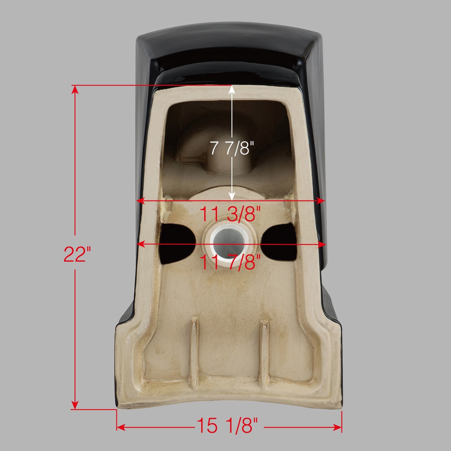 Raven Square One-Piece Toilet - additional view