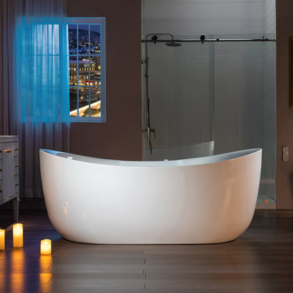 Remolino 72" Freestanding Whirlpool Bathtub