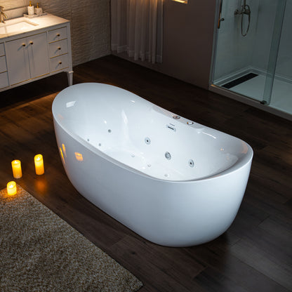 Remolino 72" Freestanding Whirlpool Bathtub
