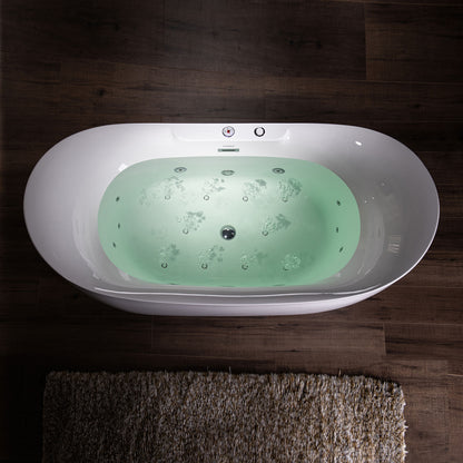Remolino 72" Freestanding Whirlpool Bathtub