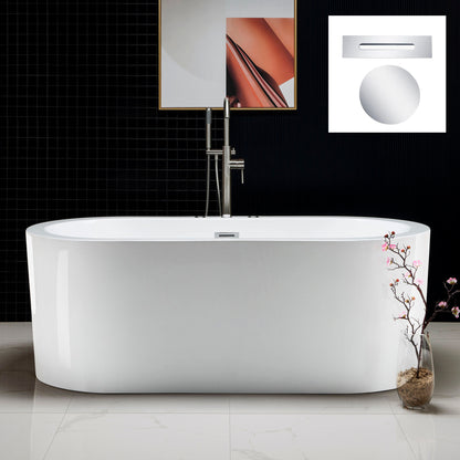 Remous 67" Freestanding Whirlpool Bathtub