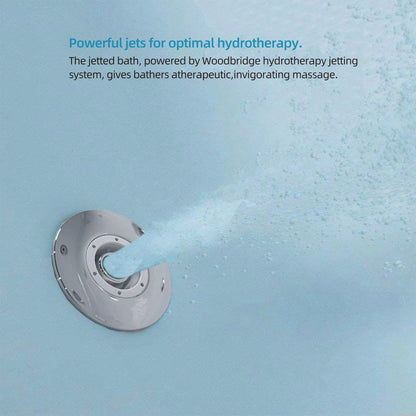 Remous 67" Freestanding Whirlpool Bathtub