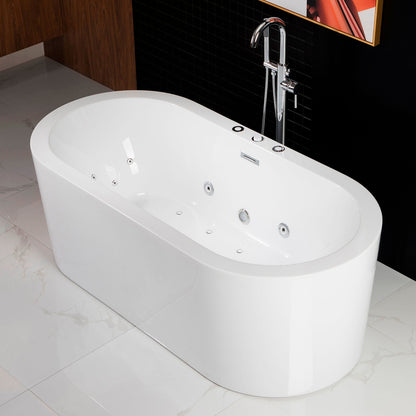 Remous 67" Freestanding Whirlpool Bathtub