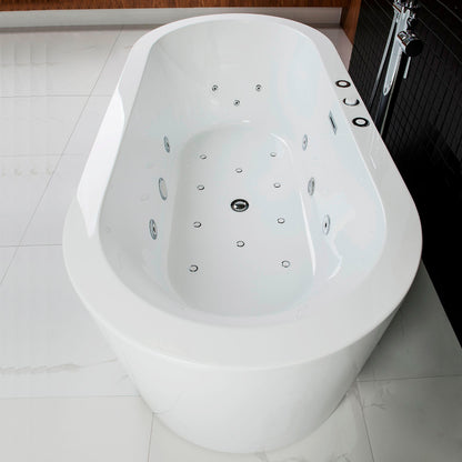 Remous 67" Freestanding Whirlpool Bathtub
