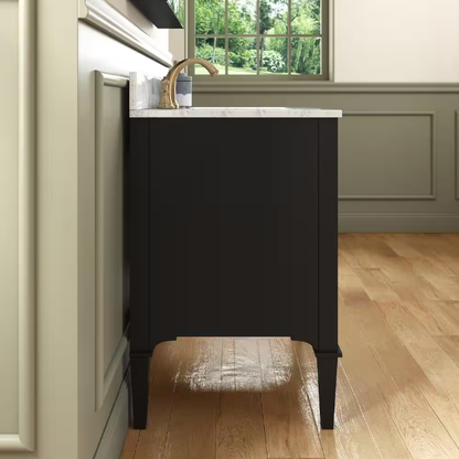Roma 30" Freestanding Bathroom Vanity with Stone Top and Porcelain Undermount Sink