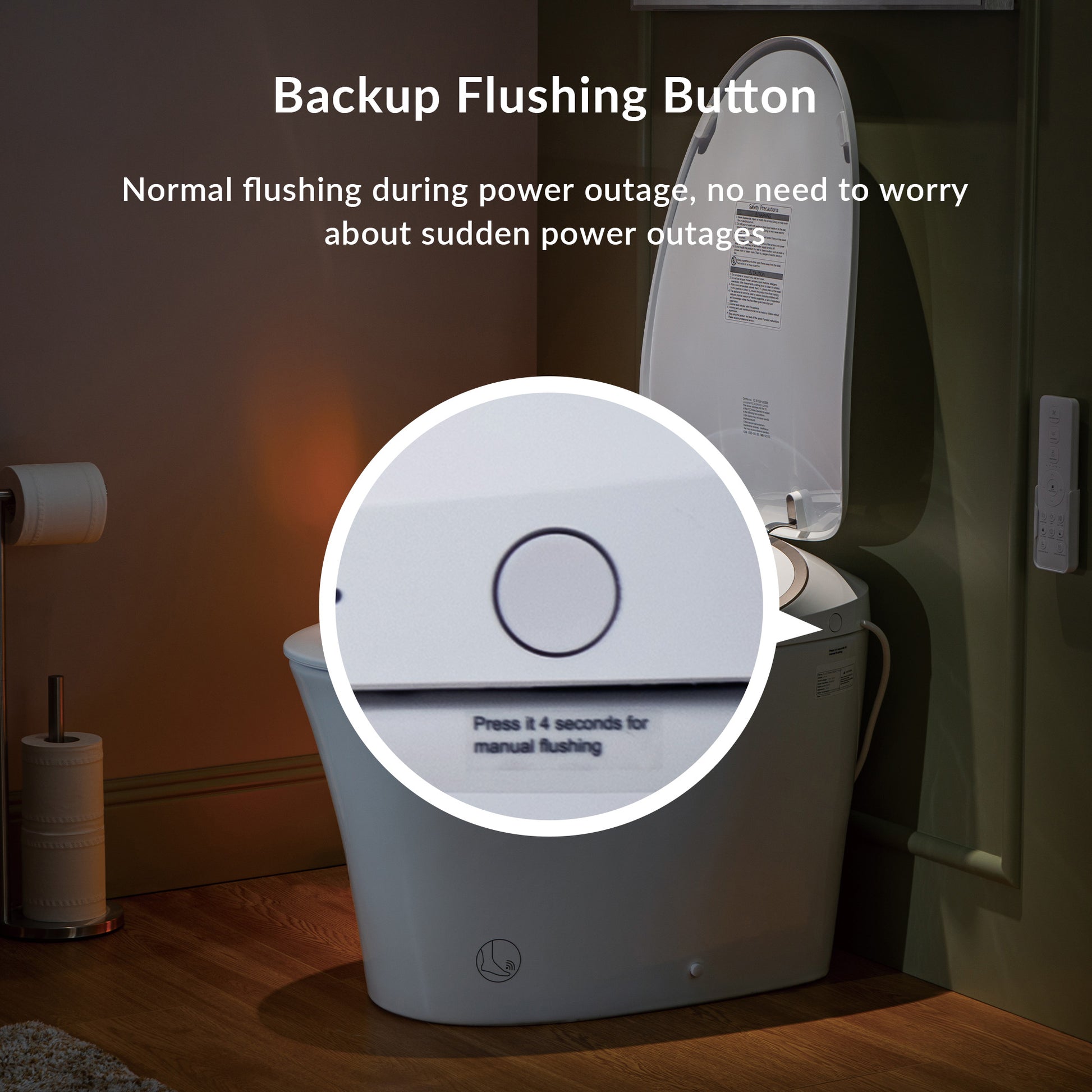 Rowan One-Piece Intelligent Bidet Toilet - additional view